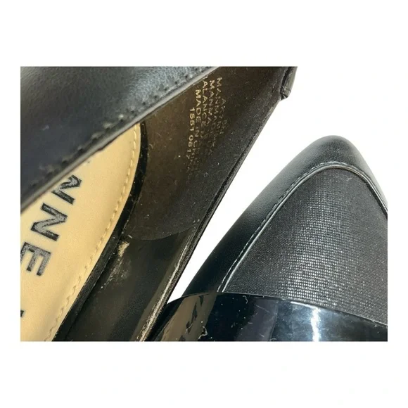Anne Klein Black Kitty Heels Sleek and Sophisticated Size 8 - Picture 5 of 12